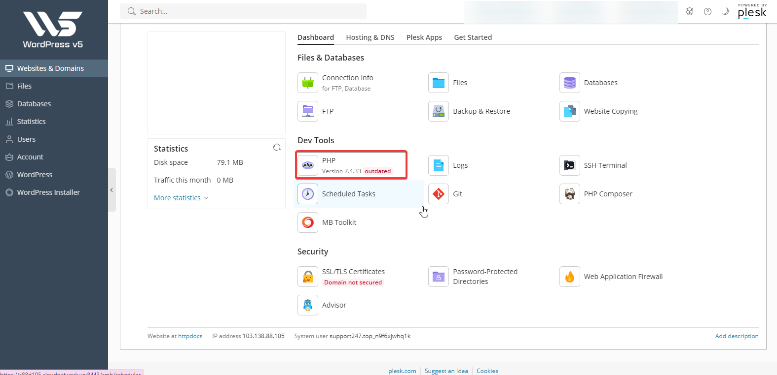 Hướng dẫn cài đặt WordPress mặc định – trên Hosting WordPress v5